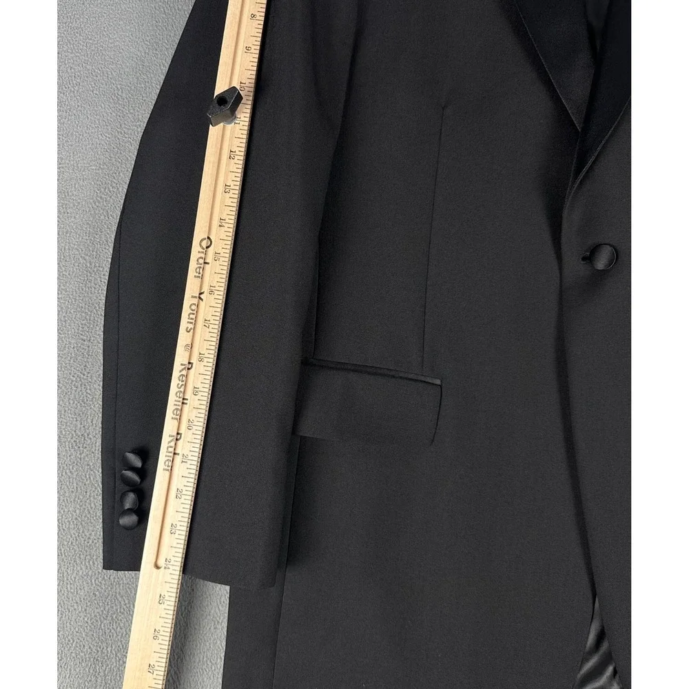 Hardwick Tuxedo Mens 44 Regular Black Worsted Wool 36x30 Pants USA Made